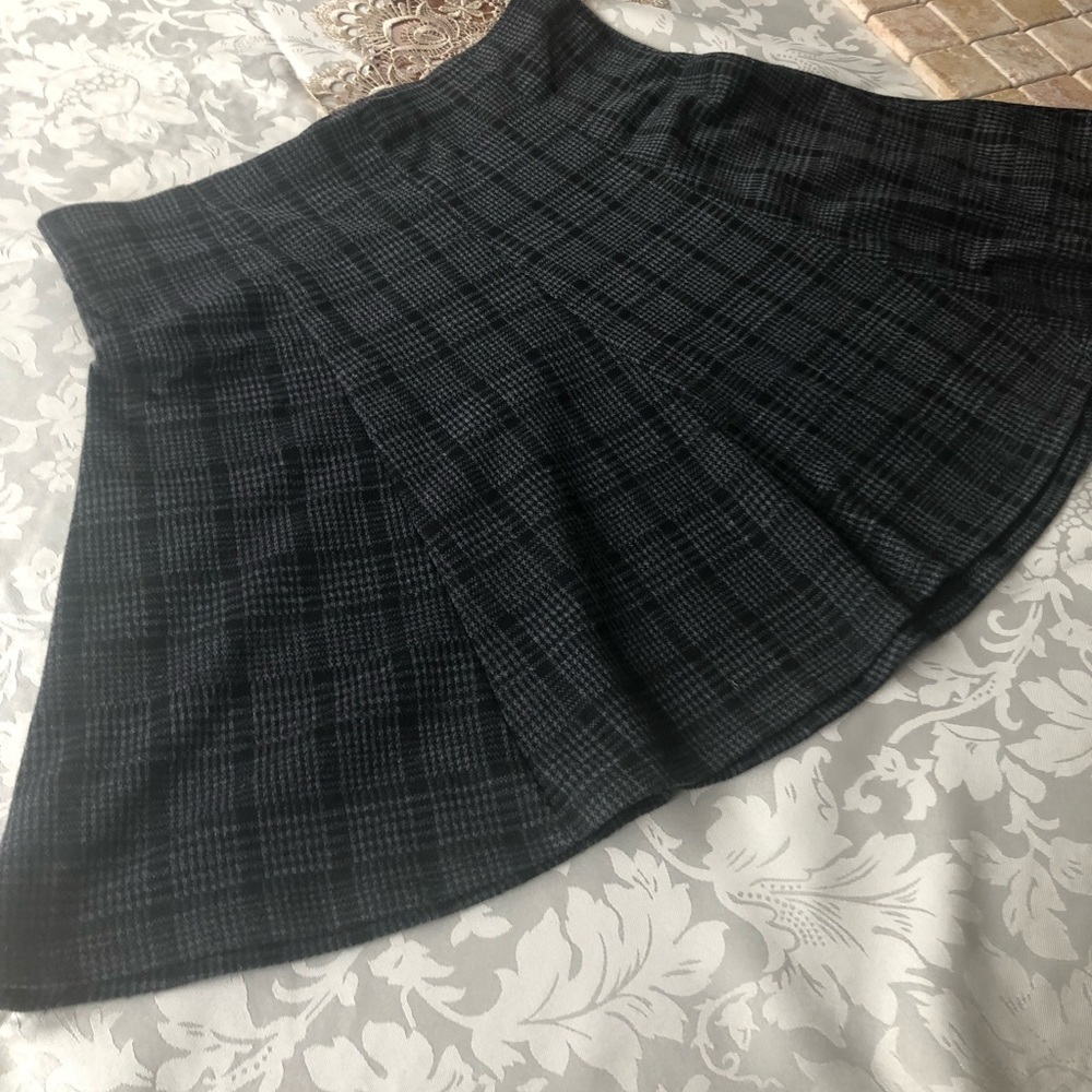 Cute Black Plaid Women's Skirt